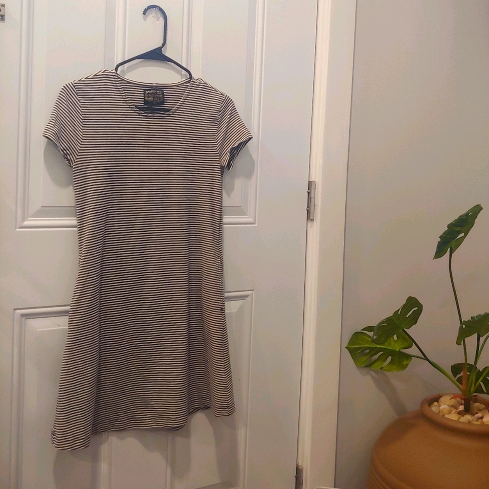 Striped t-shirt dress